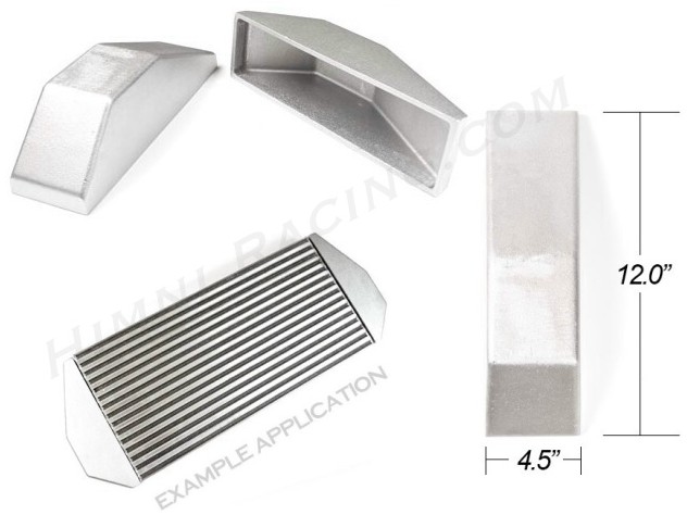 Intercooler End Tank Blank - 12" Tall x 4.5" Wide - Click Image to Close